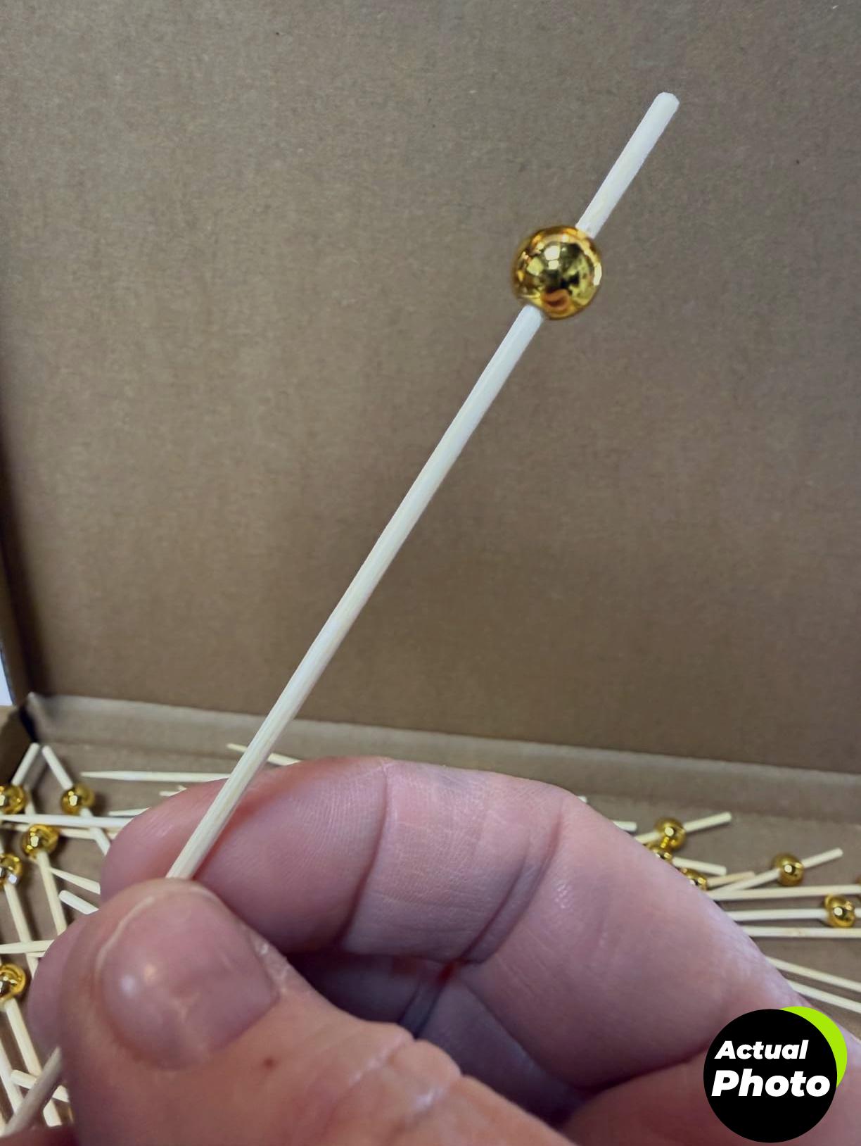 200pcs-cocktail-picks-decorative-skewers-gold-ball-foto-3