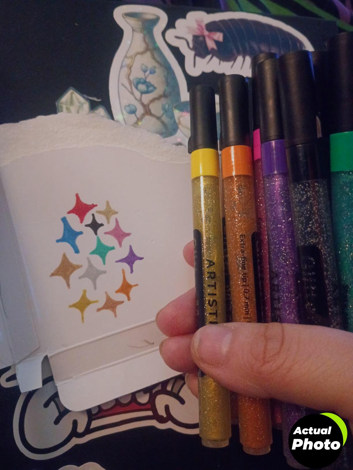 artistro-glitter-paint-pens-12-pack-foto-3