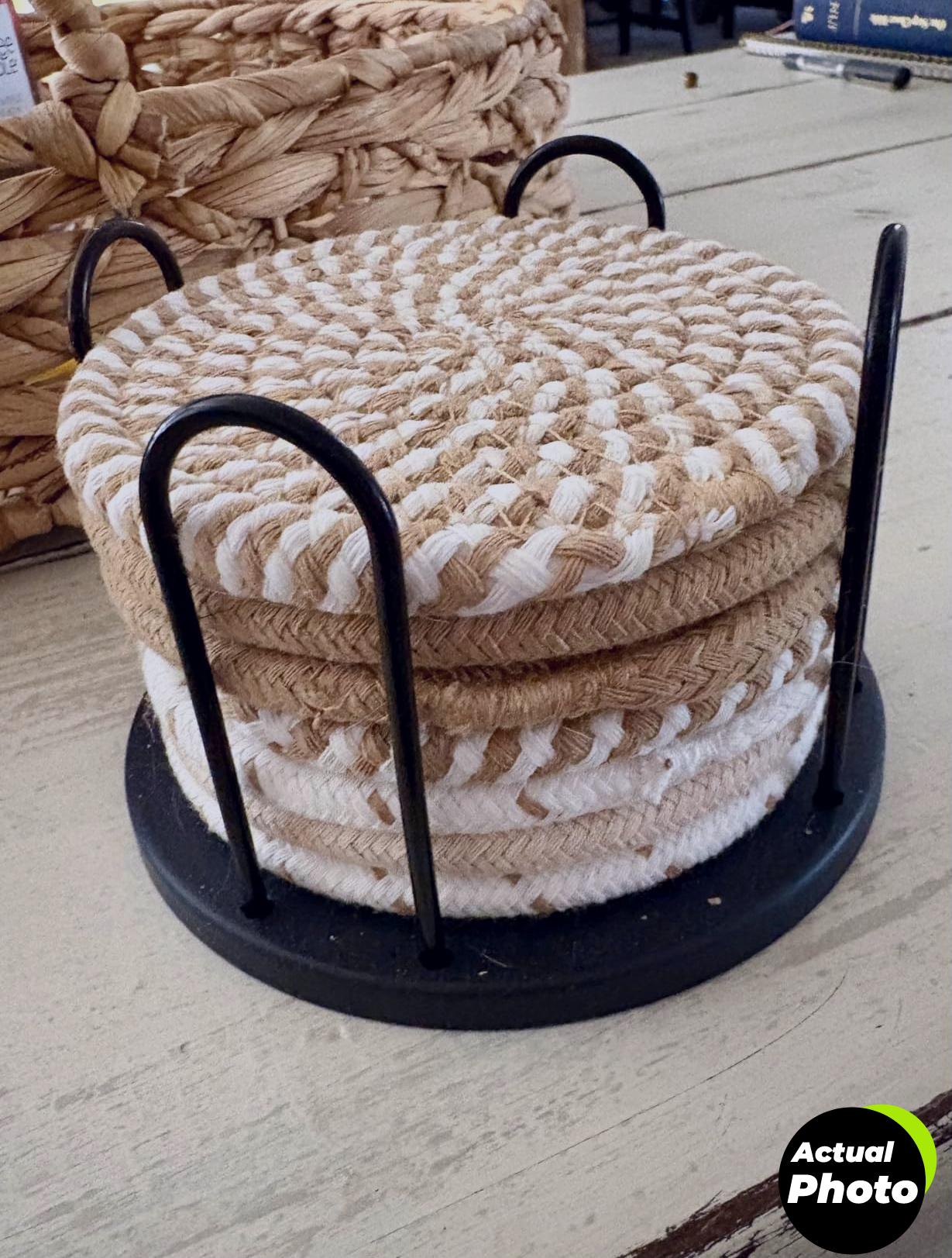 boho-coasters-set-8-cotton-absorbent-foto-3