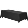 Solid Choice: Gee Di Moda Black Tablecloth for Any Occasion