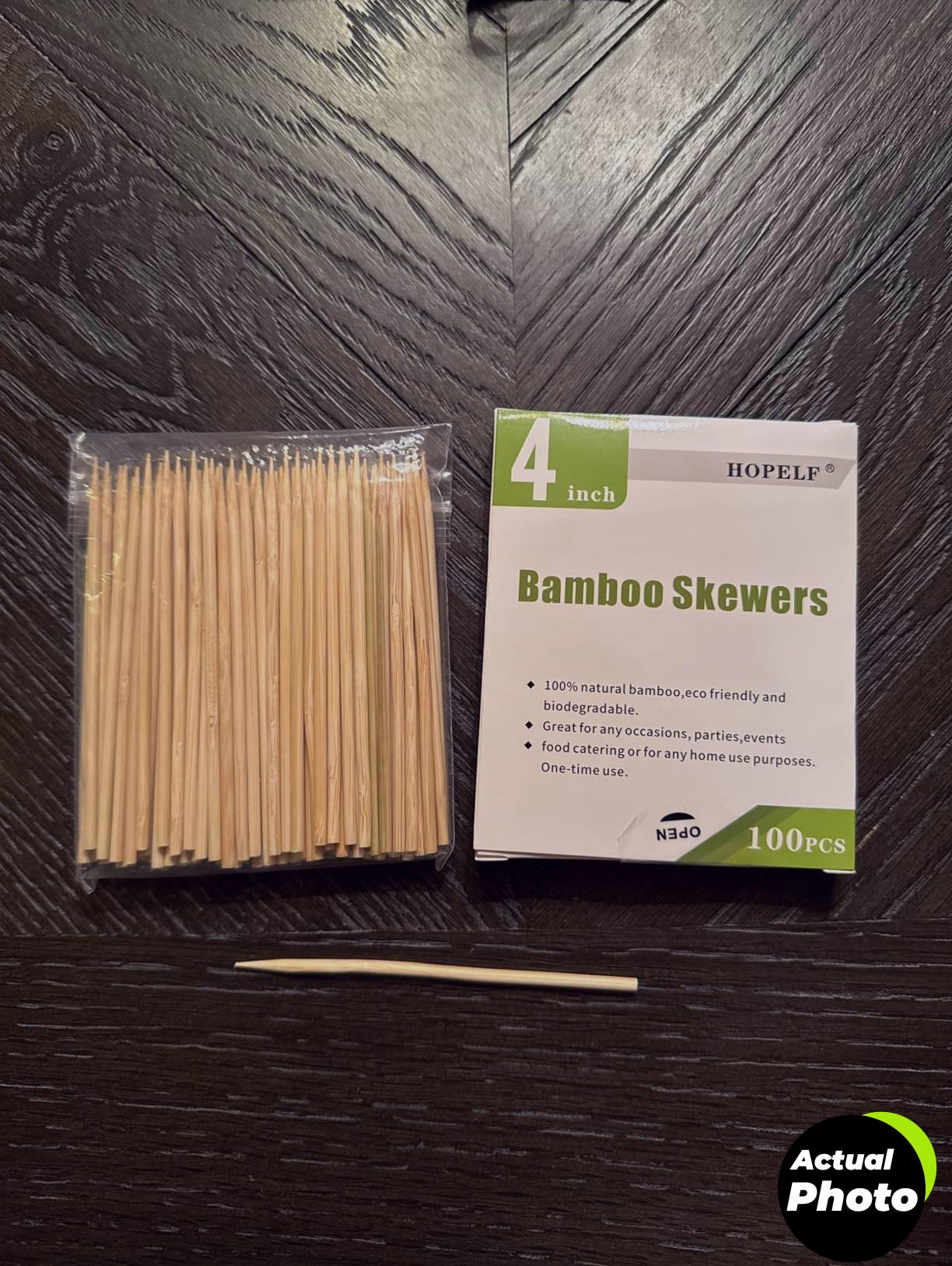 hopelf-bamboo-skewers-100-pcs-6-inch-foto-1