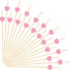 Elevate My Celebrations with 100 Pink Heart Cocktail Picks!