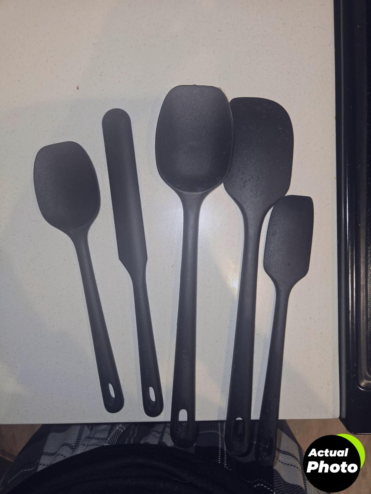 silicone-spatula-set-5-pieces-upgrade-strong-handle-foto-2